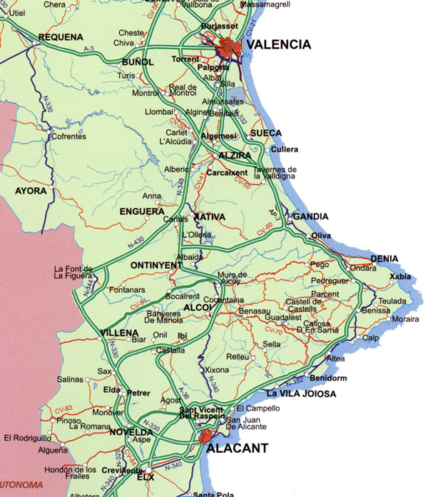 Detailed Design for the Mediterranean Motorway (Autovía del Mediterráneo). Muro de Alcoy – Albaida Mountain Pass Stretch, Alicante and Valencia (Spain)